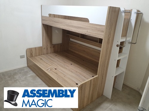 Bunk beds assembled by Ben - Assembly Magic.