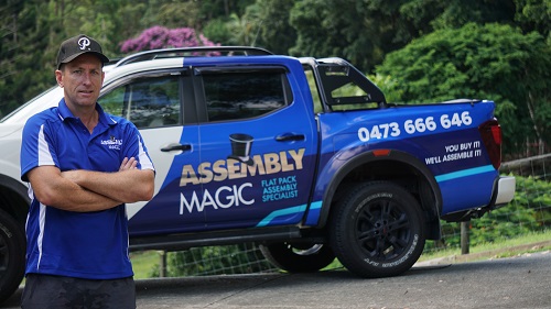 Techncian - Ben in front of his vehicle