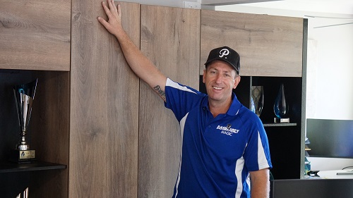 Technician - Ben, post assembly of premium corporate furniture