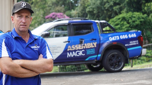 Technician - Ben, with his vehicle