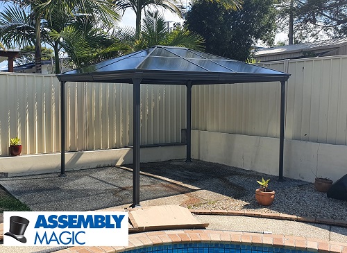 Gazebo assembled by technician - Shaun