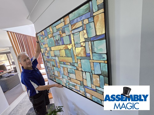 Artwork hung by Assembly Magic