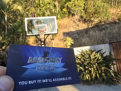 Large basketball hoop assembled by Robert - Assembly Magic