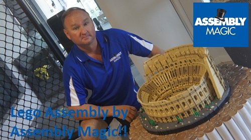 Technician with a newly assembled lego