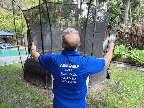 Trampoline assembled by Assembly Magic in Darra