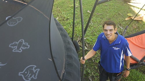 Trampoline assembly by Shaun - Assembly Magic.